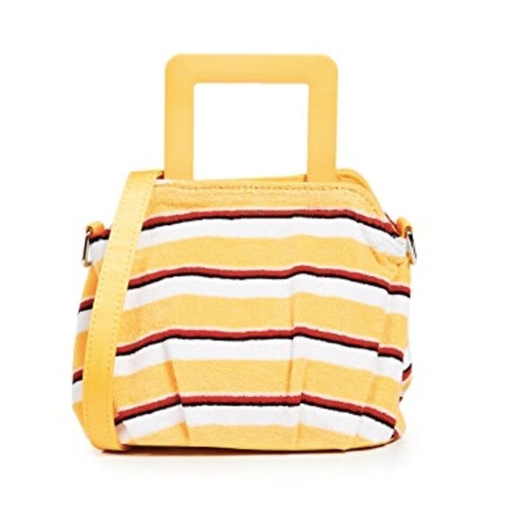 Solid&Striped Mini Summer Tote Yellow White NWOT - Picture 4 of 12